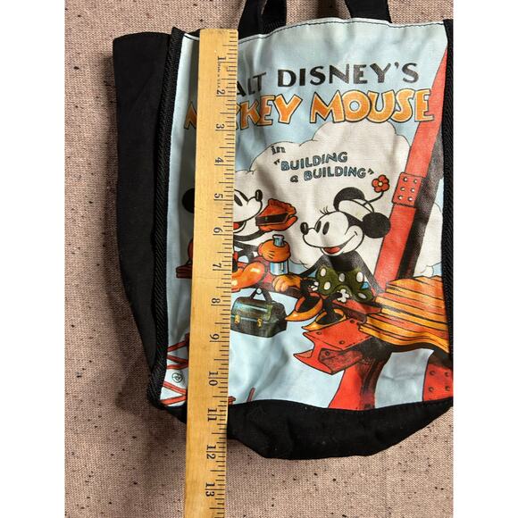 Disney World Mickey & Minnie Animated Poster Tote Bag – Small Black - Picture 5 of 9